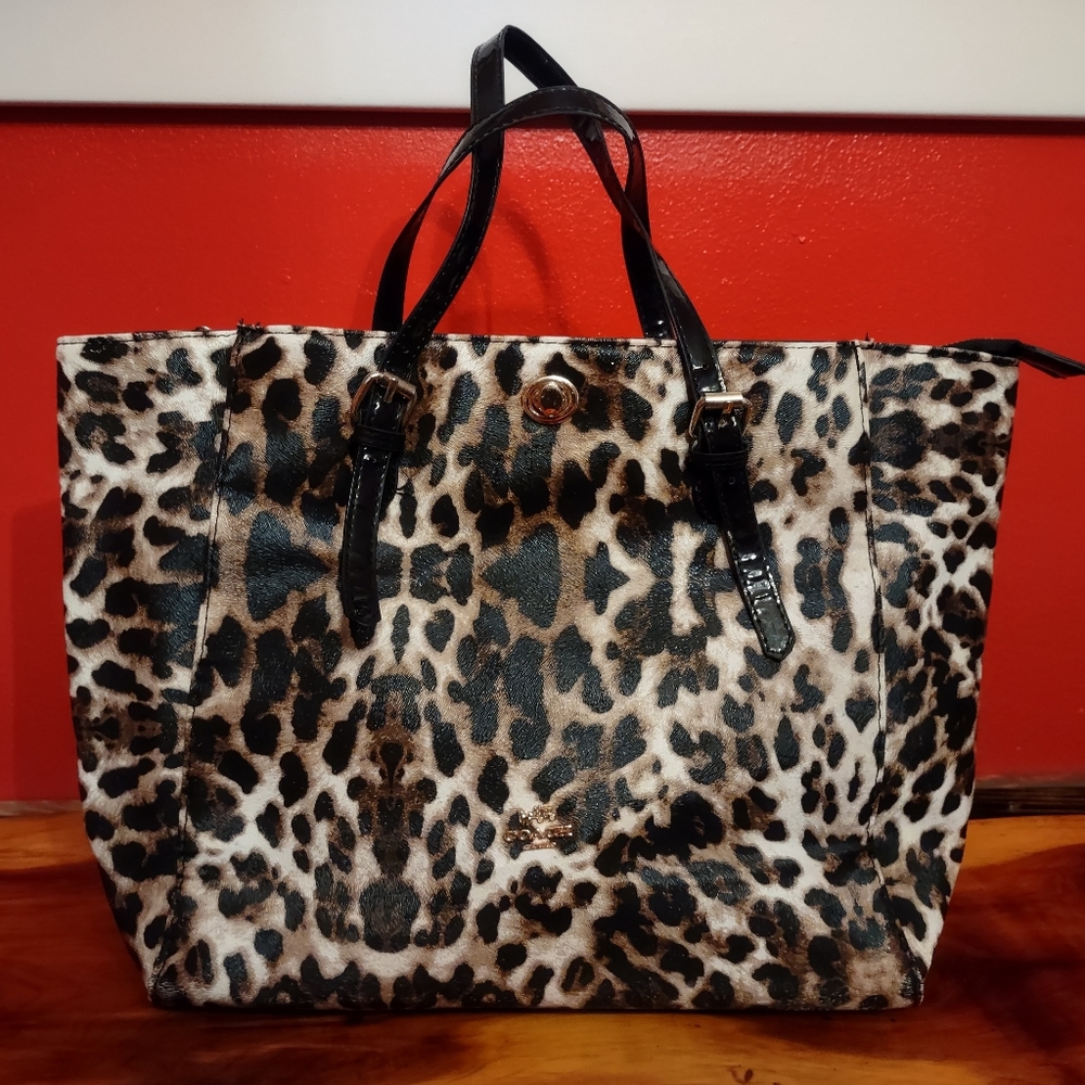Coach Leopard Print Handbag